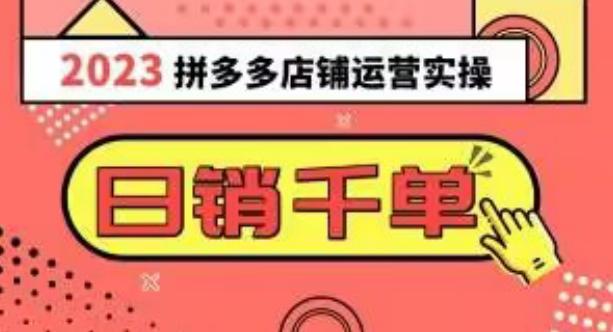 2023拼多多运营实操揭秘：每天30分钟日销1000＋，爆款选品技巧大全（10节课）-微众资源