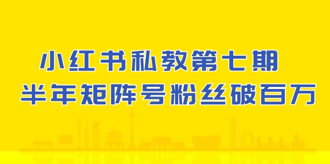 小红书-私教第七期，小红书90天涨粉18w，1周涨粉破万，半年矩阵号粉丝破百万-微众资源