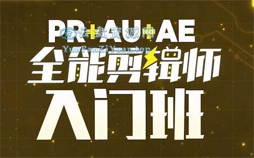 B站精品课《GenJi是真想教会你：PR+AU+AE全能剪辑师入门班》-微众资源