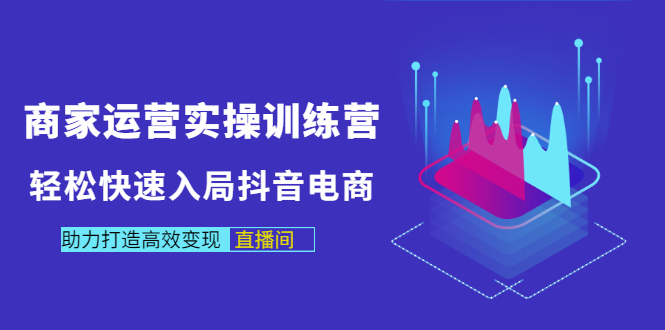 商家运营实操训练营，轻松快速入局抖音电商，助力打造高效变现直播间-微众资源