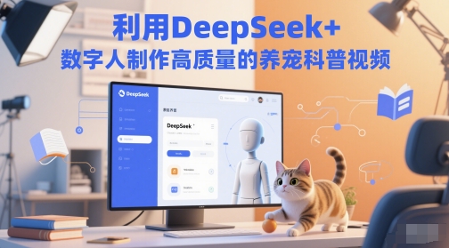 利用DeepSeek+数字人制作高质量的养宠科普视频-微众资源