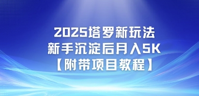 2025塔罗新玩法，新手沉淀后月入5K【附带项目教程】-微众资源