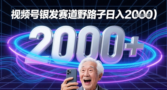蝴蝶号银发赛道流量密码野路子日入多张-微众资源