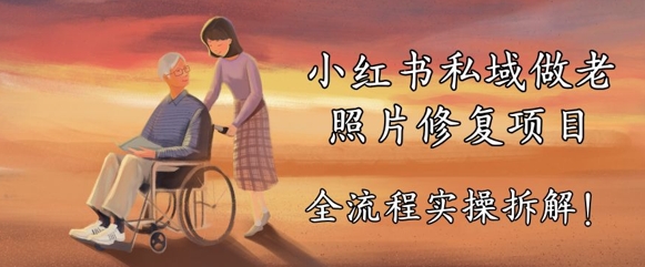 小红书私域做老照片修复项目，AI+3步解决，让图片动起来的全流程实操拆解-微众资源