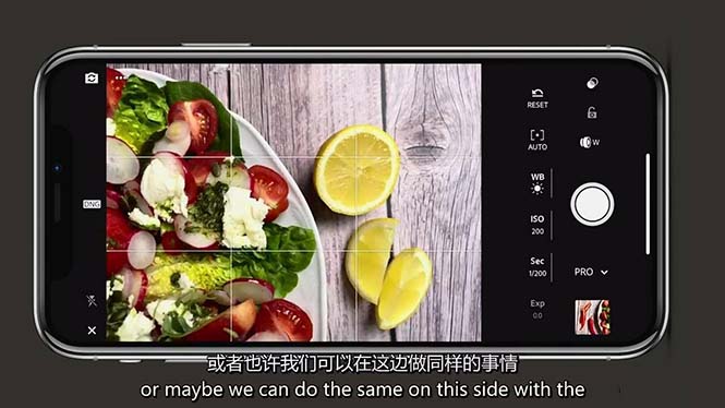 iPhone 美食摄影-掌握美食摄影造型-构图和编辑艺术-21节课-中英字幕-微众资源