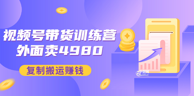 外面卖4980【盗坤：视频号带货训练营】复制搬运赚钱（附电公商园文件）-微众资源