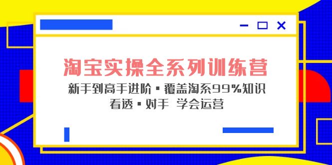 淘宝实操全系列训练营 新手到高手进阶·覆盖·99%知识 看透·对手 学会运营-微众资源