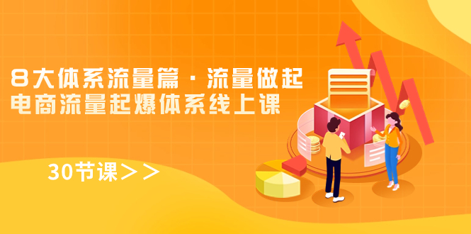 8大体系流量篇·流量做起，电商流量起爆体系线上课（30节课）-微众资源