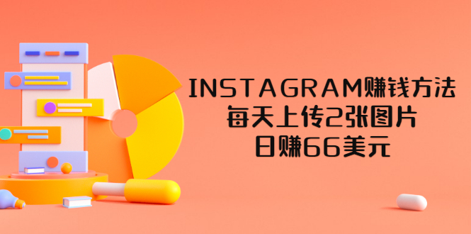 INSTAGRAM赚钱方法：每天上传2张图片，日赚66美元（视频教程）-微众资源