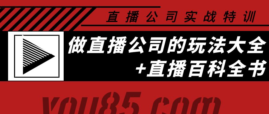 老陈·直播公司实战特训：做直播公司的玩法大全+直播百科全书-微众资源