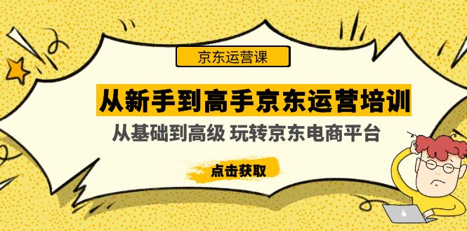 从新手到高手京东运营培训：从基础到高级 玩转京东电商平台(无中创水印)-微众资源