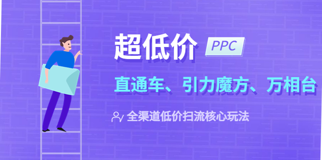 2023超低价·ppc—“直通车、引力魔方、万相台”全渠道·低价扫流核心玩法-微众资源
