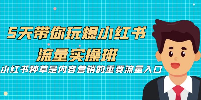5天带你玩爆小红书流量实操班，小红书种草是内容营销的重要流量入口-微众资源