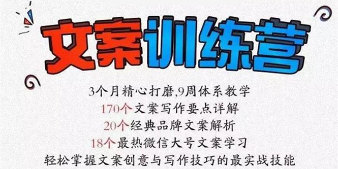 《文案训练营》全面系统解决文案写作难题-微众资源