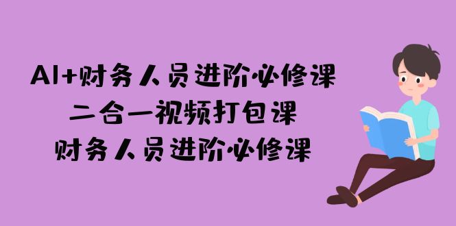 AI + 财务人员进阶必修课二合一视频打包课，财务人员进阶必修课-微众资源