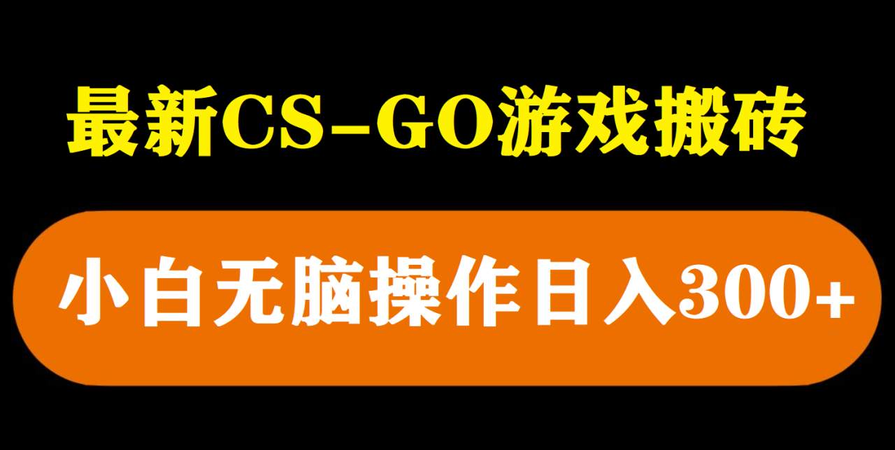 最新csgo游戏搬砖游戏，无需挂机小白无脑也能日入300+-微众资源