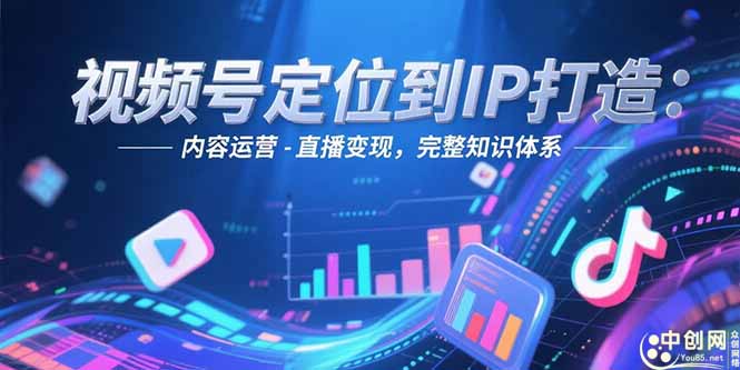 视频号定位到IP打造：账号搭建-内容运营-直播变现，完整知识体系-微众资源