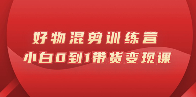 万三好物混剪训练营：小白0到1带货变现课-微众资源