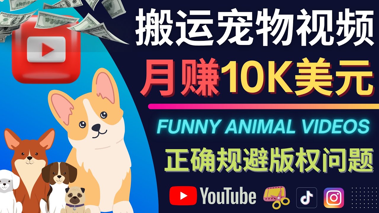 搬运TIKTOK视频到YouTube，并进行二次创作，月赚1万美元以上-微众资源