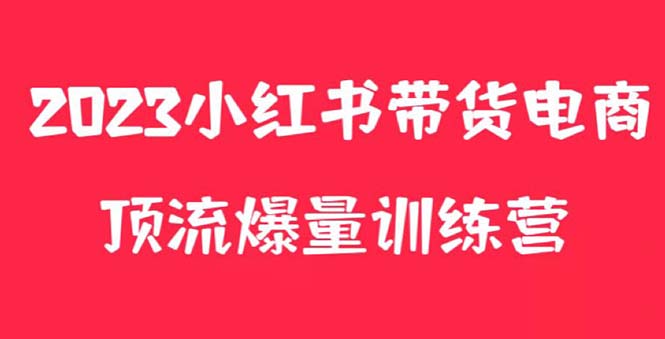 小红书电商爆量训练营，月入3W+！可复制的独家养生花茶系列玩法-微众资源