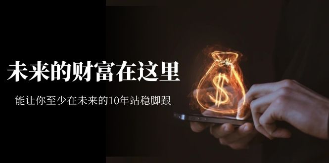 某收费文章《未来的财富在这里》能让你至少在未来的10年站稳脚跟-微众资源