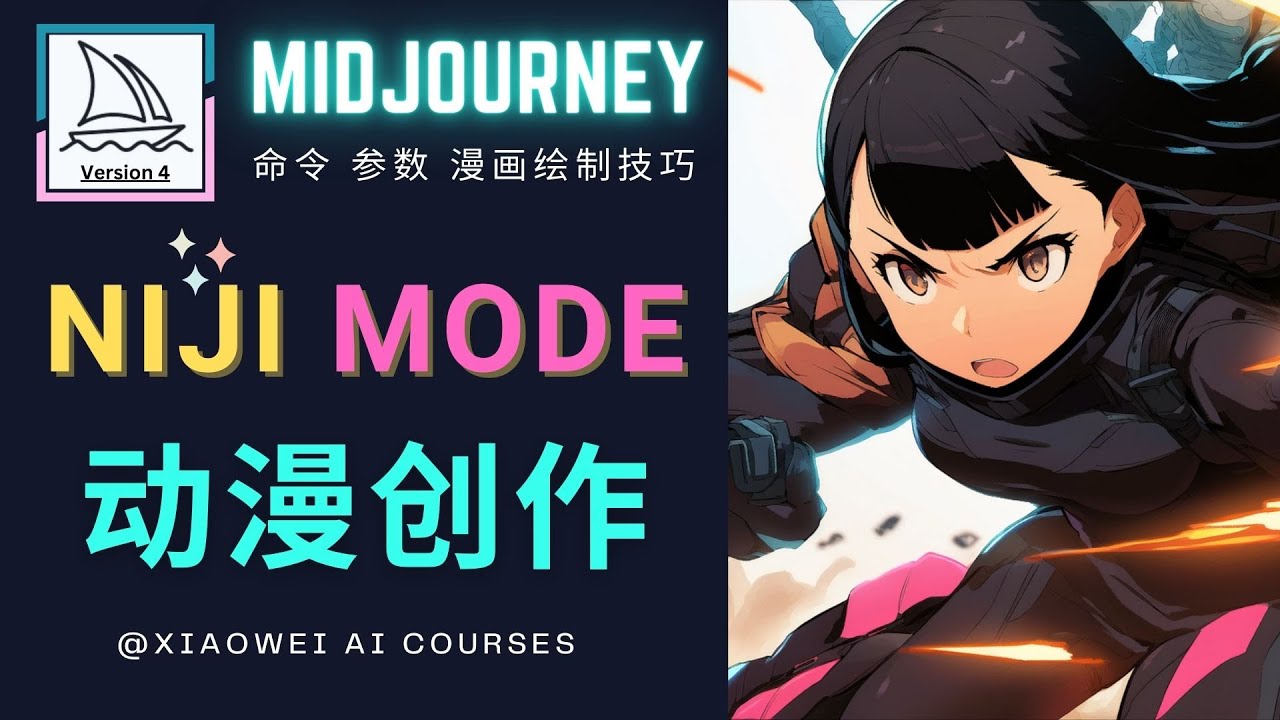 使用Midjourney的Niji模式，绘制专业级的动漫作品，多重风格可选-微众资源