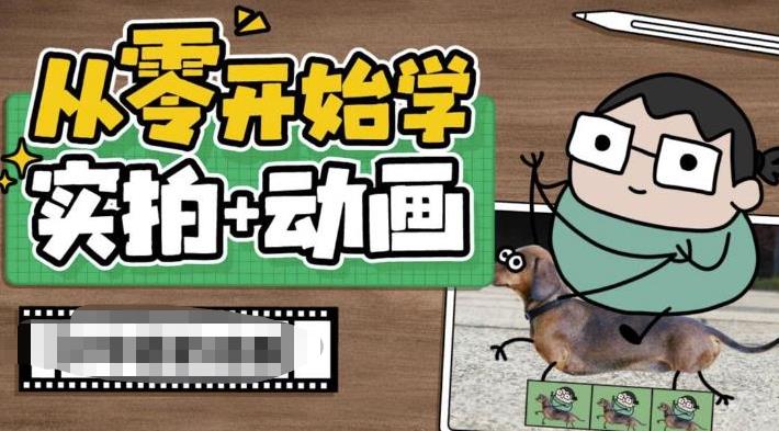 从零开始学实拍加动画，实拍加动画创意教程（49节视频课）-微众资源