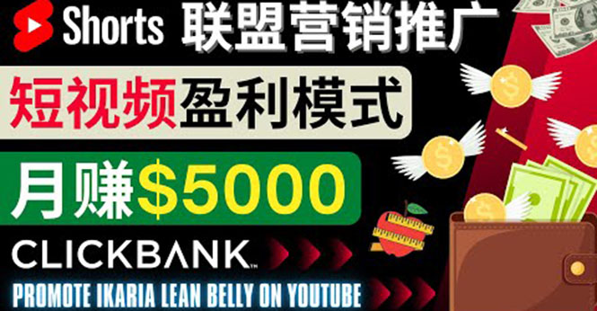 通过Youtube Shorts推广联盟营销商品，月赚5000美元 方法和技巧-微众资源