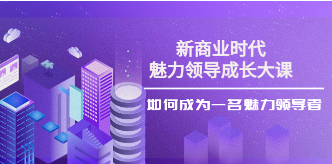 新商业时代·魅力领导成长大课：如何成为一名魅力领导者（26节课时）-微众资源