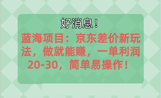 越早知道越能赚到钱的蓝海项目：京东大平台操作，一单利润20-30，简单…-微众资源