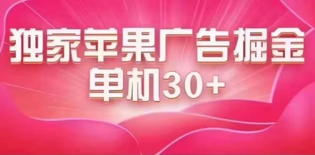 最新苹果系统独家小游戏刷金 单机日入30-50 稳定长久吃肉玩法-微众资源