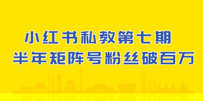 (10650期）小红书-私教第七期，小红书90天涨粉18w，1周涨粉破万 半年矩阵号粉丝破百万-微众资源