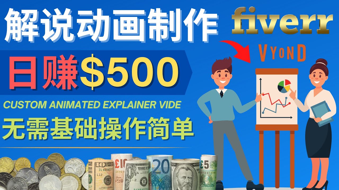 制作解说类动画视频（Animated Explainer）日赚500美元以上 – 0基础可操作-微众资源