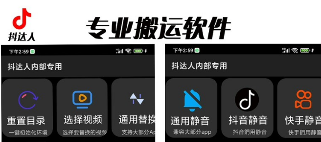 对外收费699抖音傻瓜式一键搬运，起号专用5分钟一个视频《软件+详细教程》-微众资源