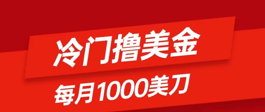 冷门撸美金项目：只需无脑发帖子，每月1000刀，小白轻松掌握-微众资源