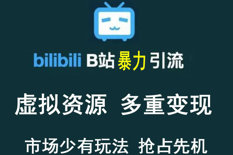 【稀缺项目】B站暴力引流 售卖虚拟资源 多重变现法 三剑客让被动收入更稳定-微众资源