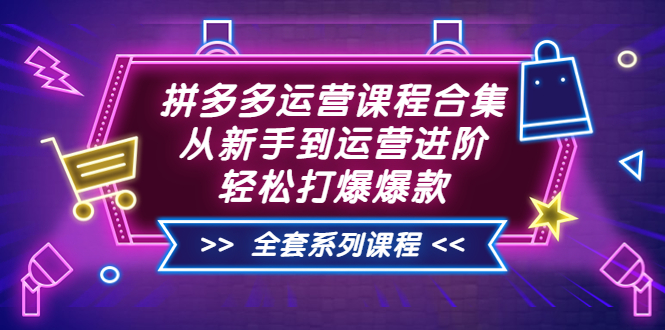 拼多多运营课程合集：从新手到运营进阶，轻松打爆爆款（全套系统课程）-微众资源