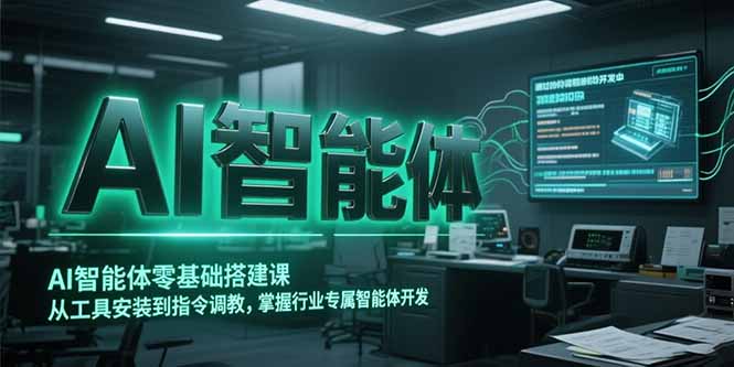 AI智能体零基础搭建课，从工具安装到指令调教，掌握行业专属智能体开发…-微众资源