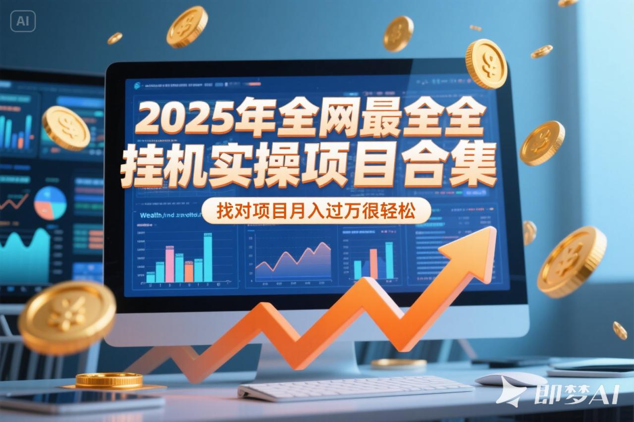 2025年挂机实操项目实操演练，挂机类型，AI直播类型，轻资产创业类型…-微众资源