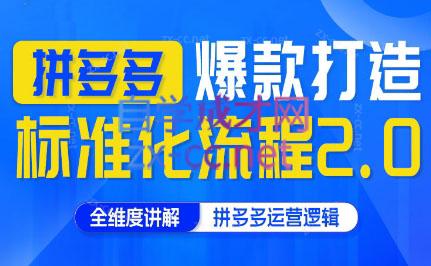 云杉老师·拼多多爆款打造标准化流程2.0-微众资源