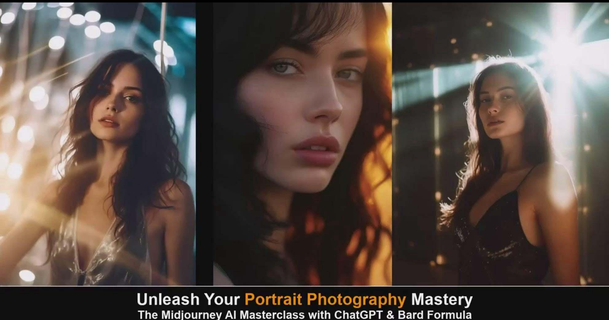图片[6]-(9312期)Midjourney v5 ChatGPT 和 Bard AI人工智能人像摄影大师班-15节-中英字幕-超级会员网