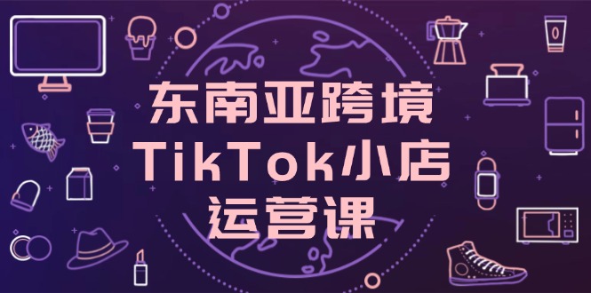 东南亚跨境TikTok小店运营课，掌握店铺设置与流量转化核心技巧-微众资源