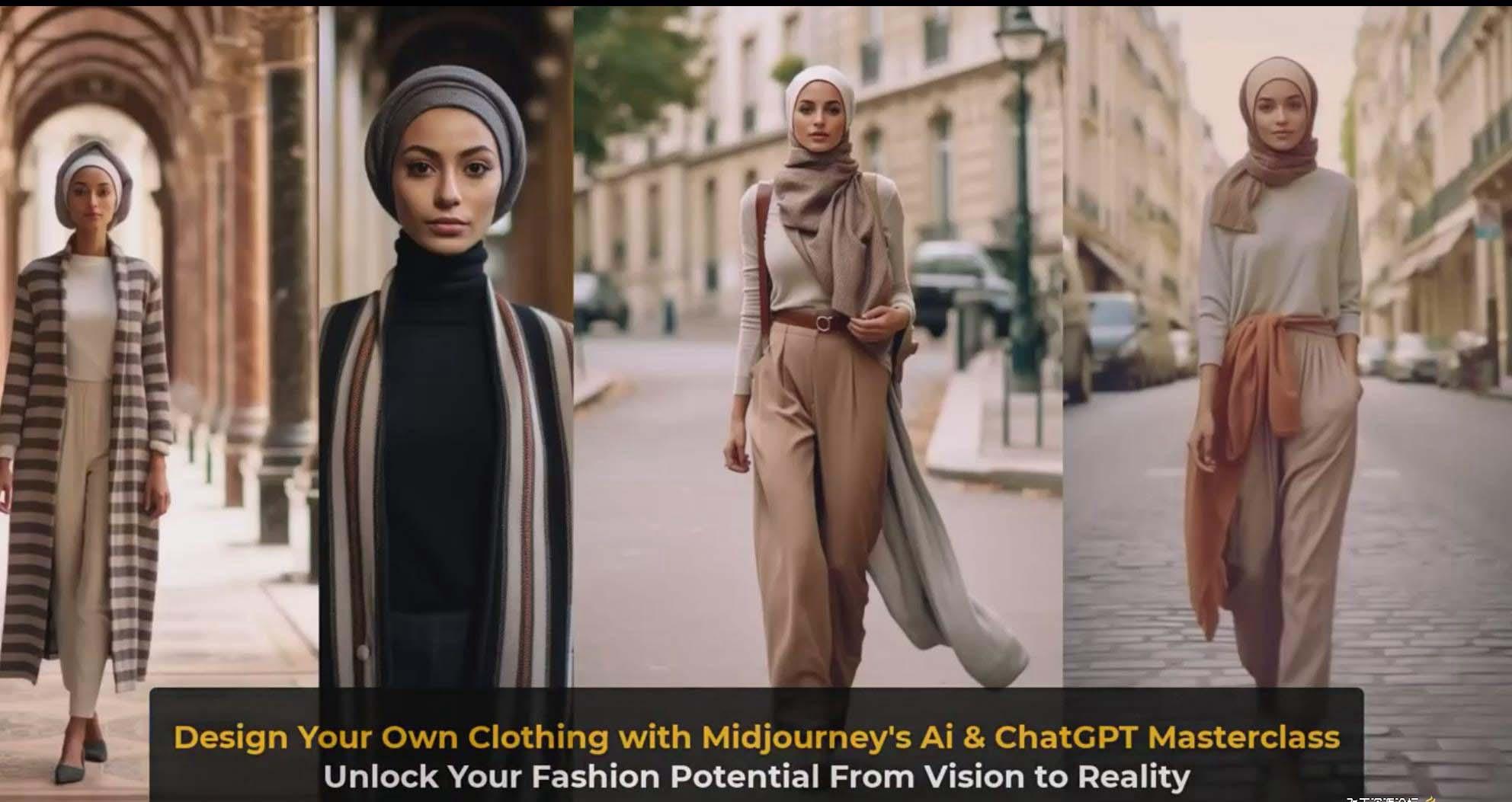 图片[10]-利用 Midjourneys Ai 人工智能设计自己的服装AI大师班-10节课-中英字幕-超级会员网