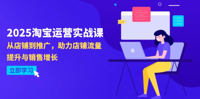 2025淘宝运营实战课-4月更新：从店铺到推广，助力店铺流量提升与销售增长-微众资源
