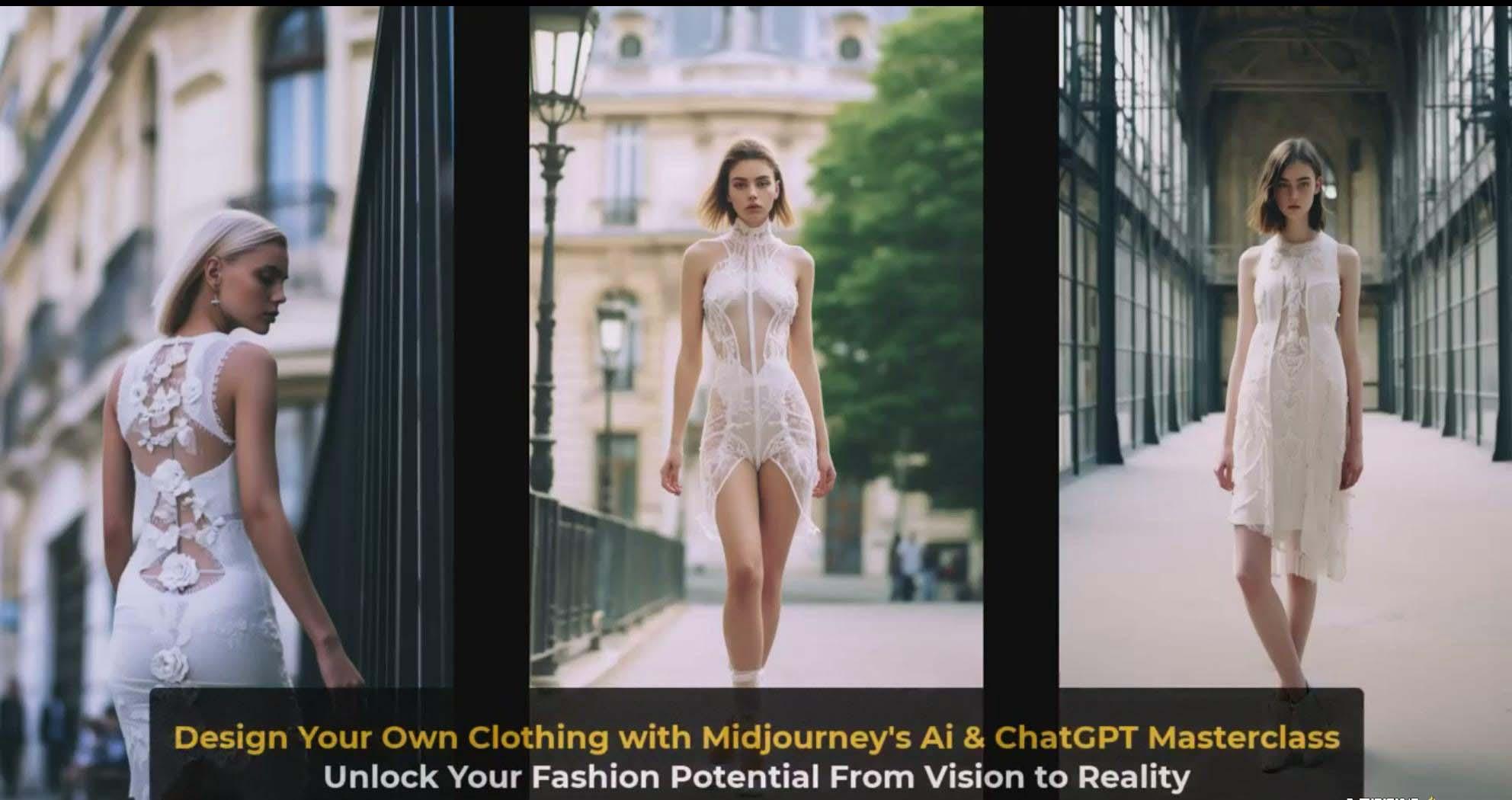 图片[4]-利用 Midjourneys Ai 人工智能设计自己的服装AI大师班-10节课-中英字幕-超级会员网