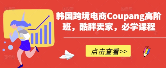 韩国跨境电商Coupang高阶班，酷胖卖家，必学课程-微众资源