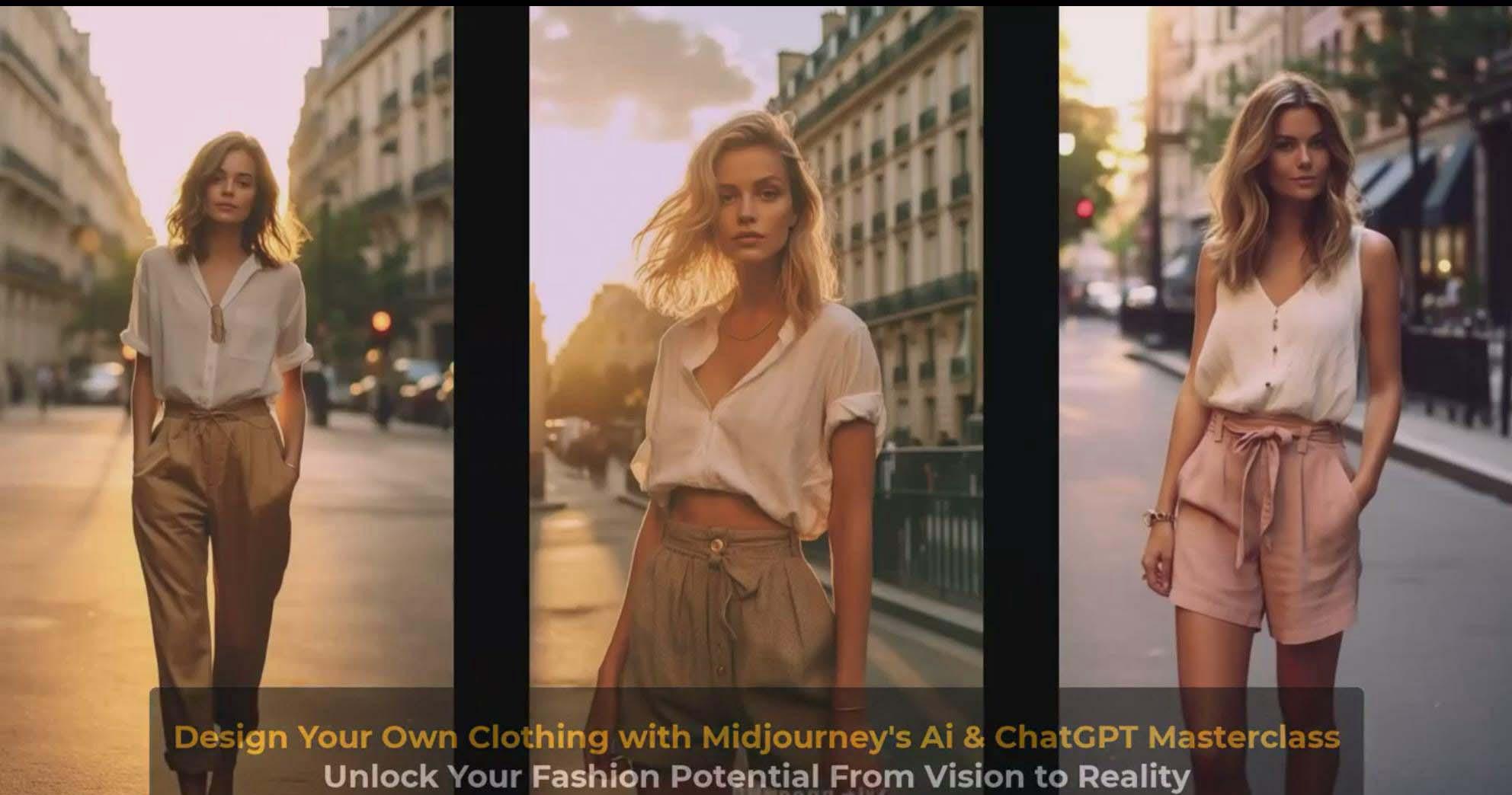 图片[9]-利用 Midjourneys Ai 人工智能设计自己的服装AI大师班-10节课-中英字幕-超级会员网