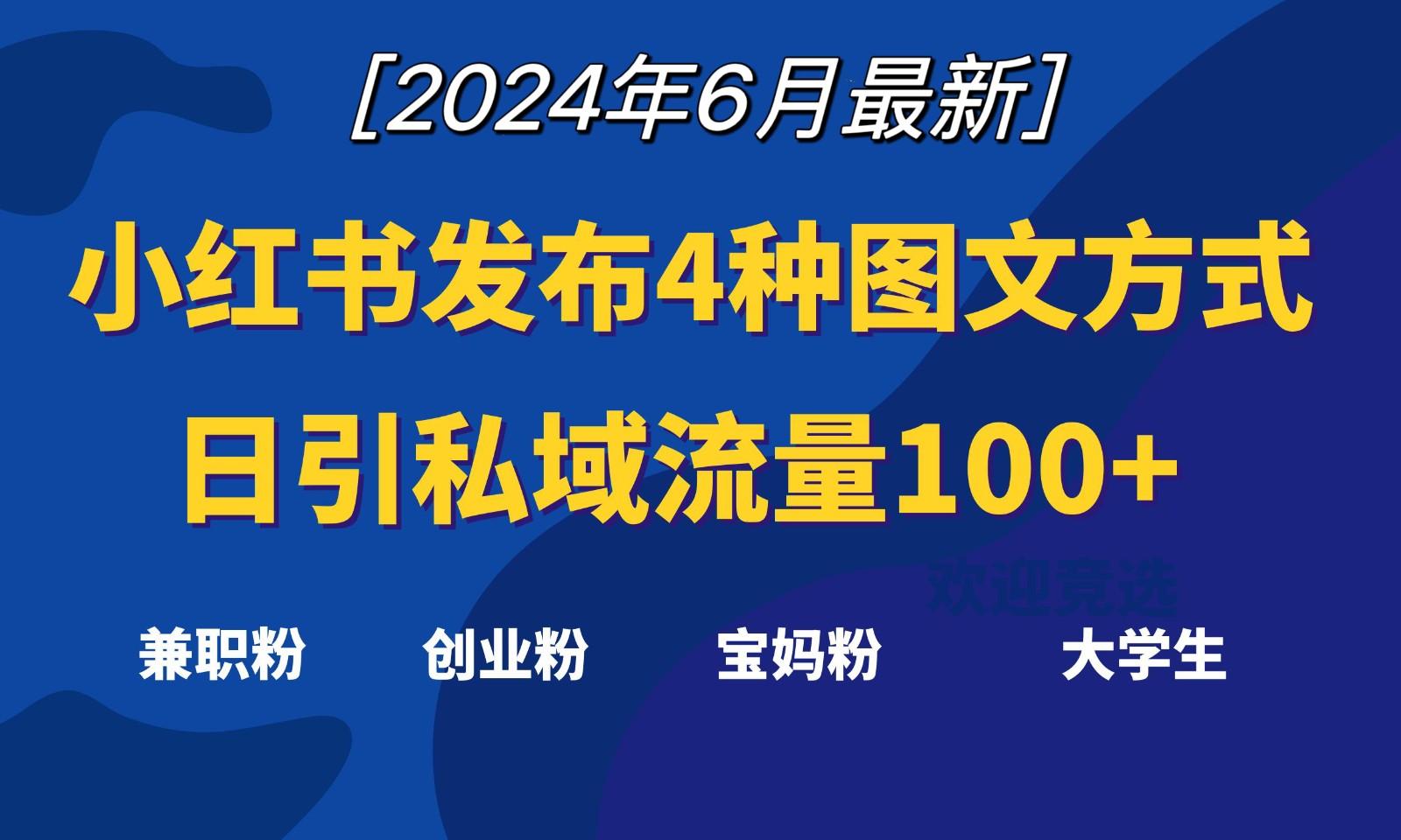 小红书发布这4种图文，就能日引私域流量100+-微众资源