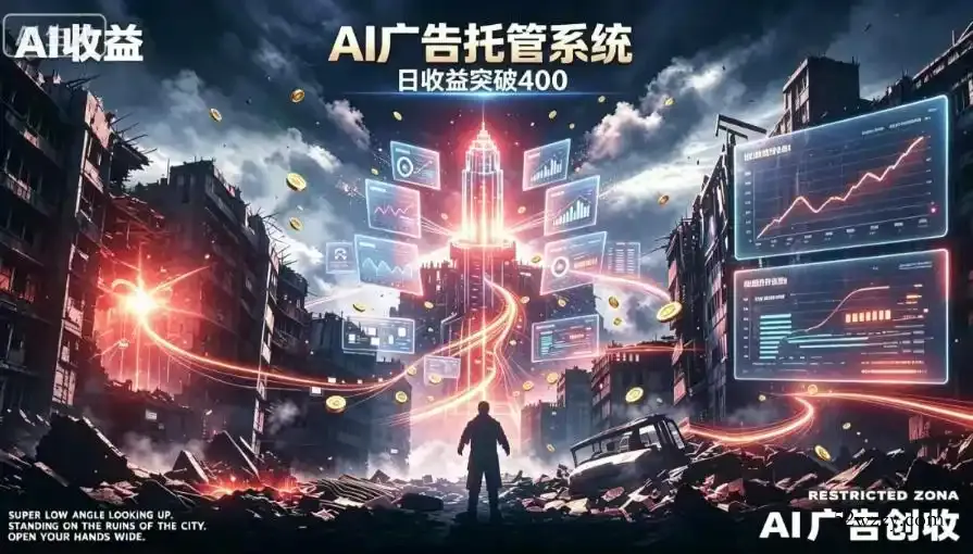 AI智能广告，全自动化运行，单日可达400+，小白新手0基础上手【揭秘】-微众资源