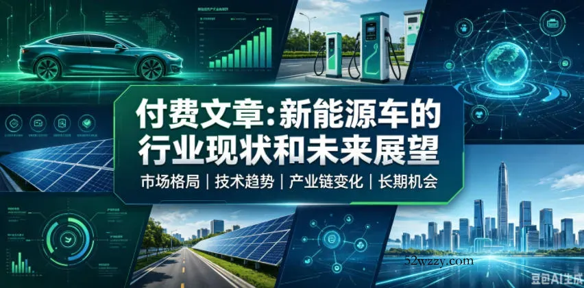 付费文章：新能原车的行业现状和未来展望-微众资源